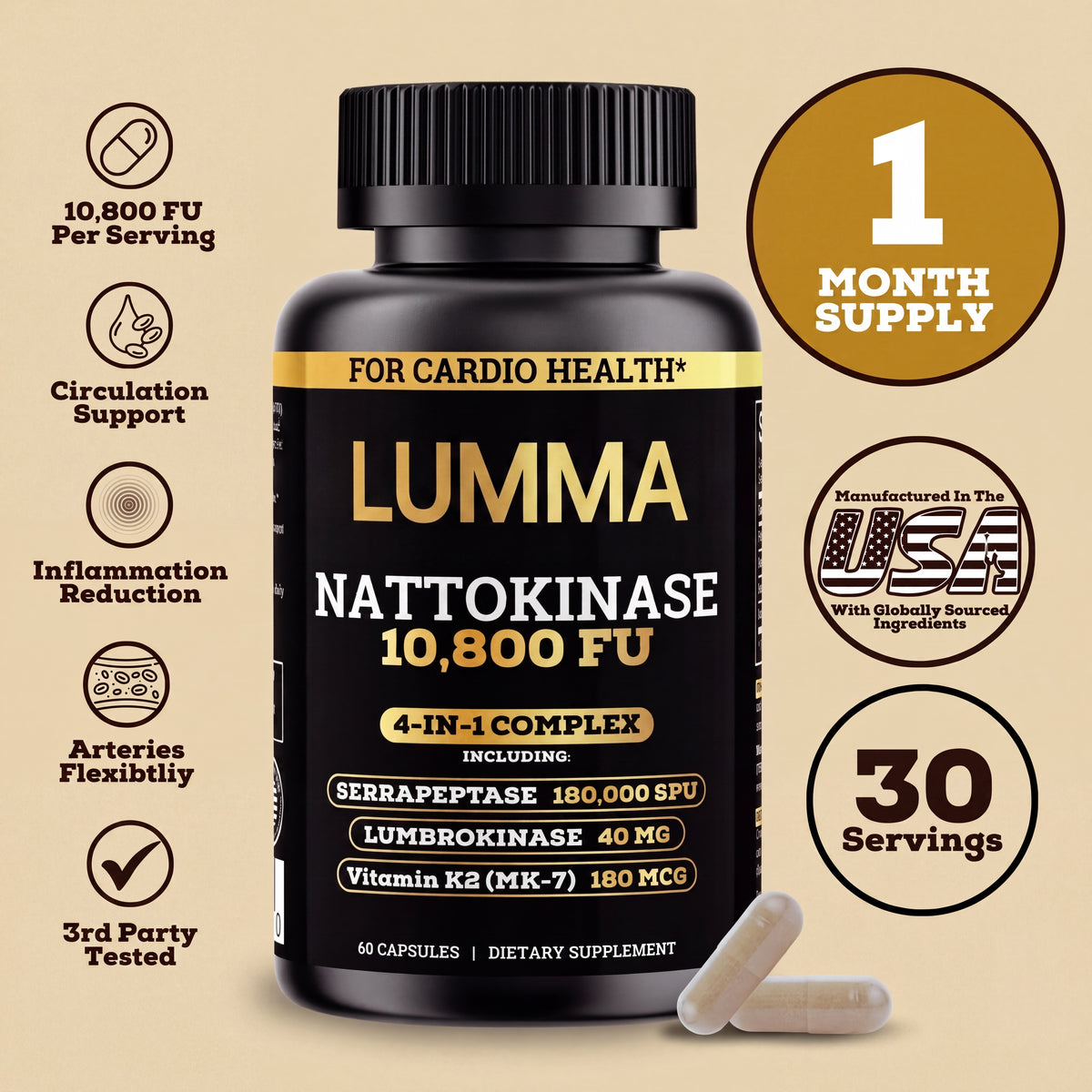Lumma Nattokinase - 10,800 FU